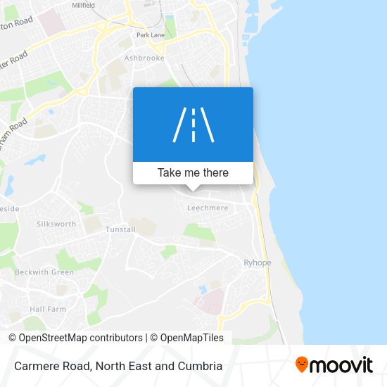 Carmere Road map
