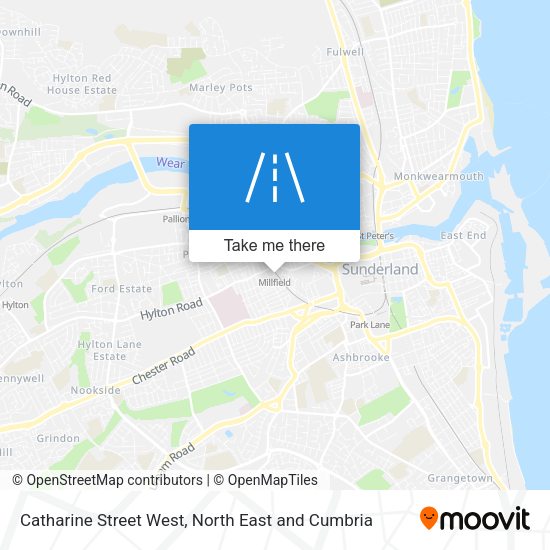 Catharine Street West map