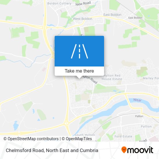 Chelmsford Road map