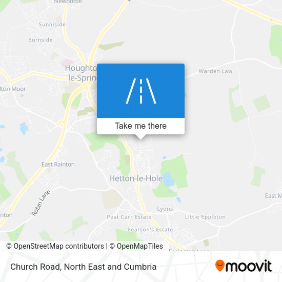 Church Road map