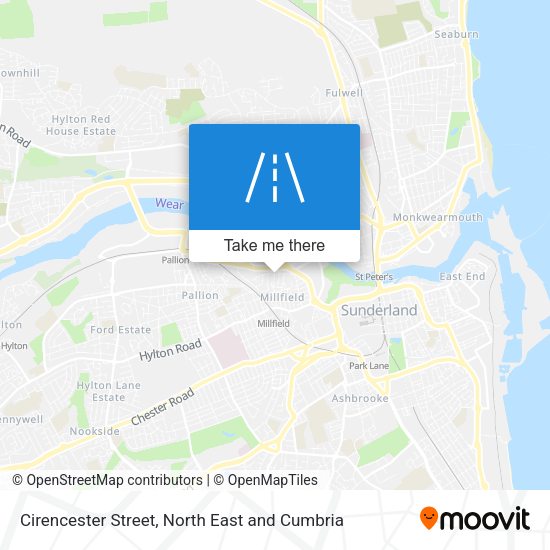 Cirencester Street map