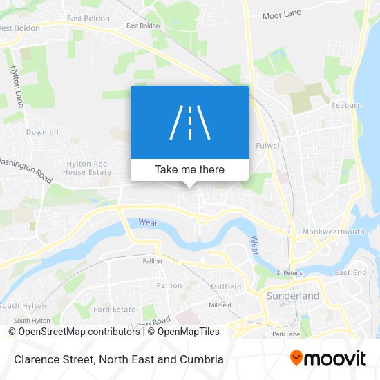 Clarence Street map