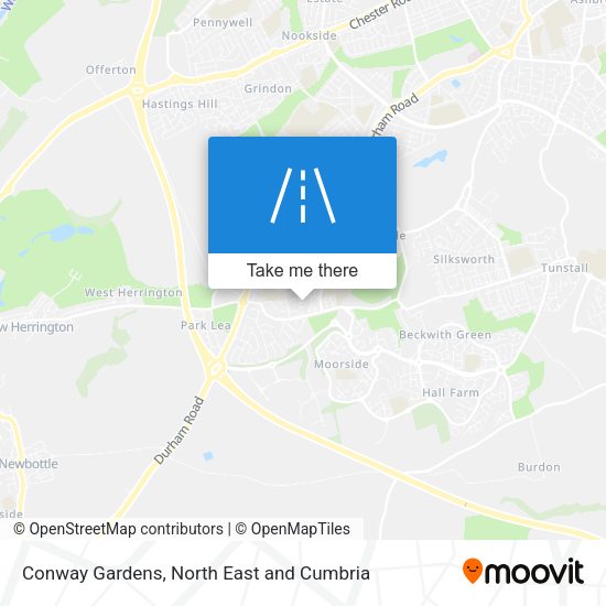 Conway Gardens map