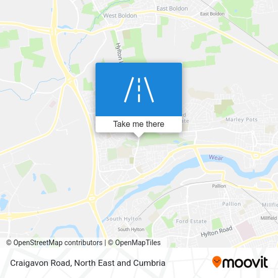 Craigavon Road map