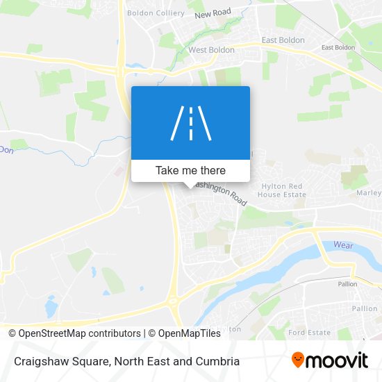 Craigshaw Square map