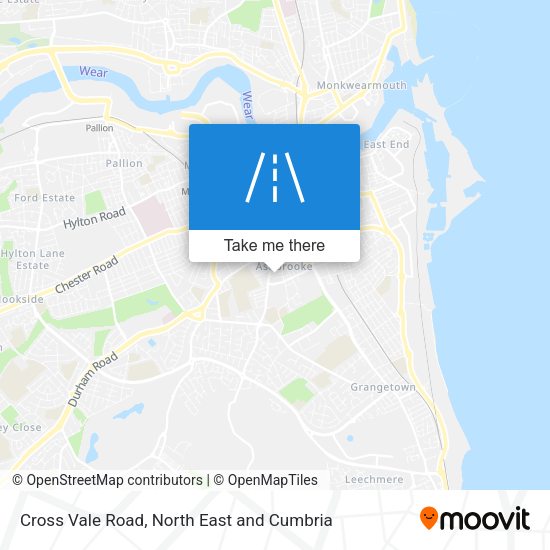 Cross Vale Road map
