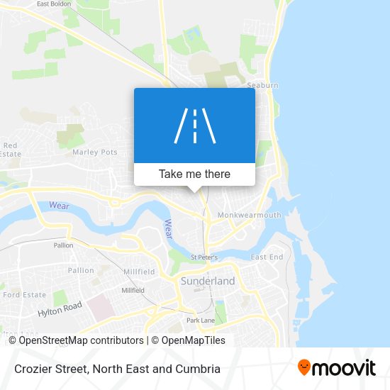 Crozier Street map