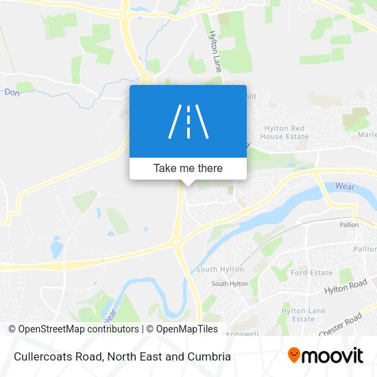Cullercoats Road map