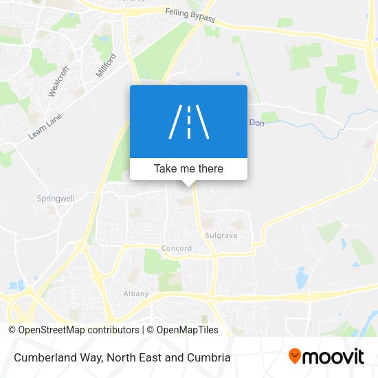 Cumberland Way map