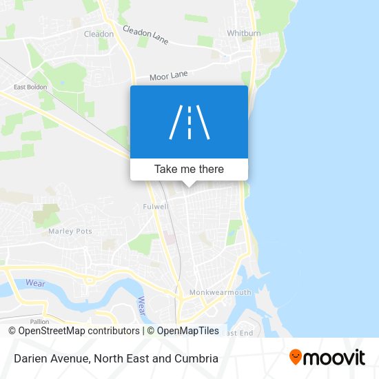 Darien Avenue map