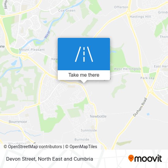 Devon Street map