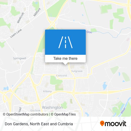 Don Gardens map
