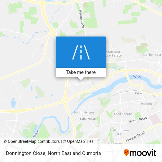 Donnington Close map