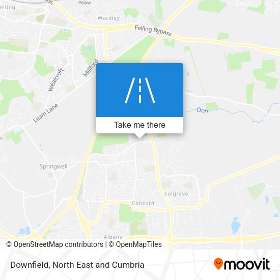 Downfield map