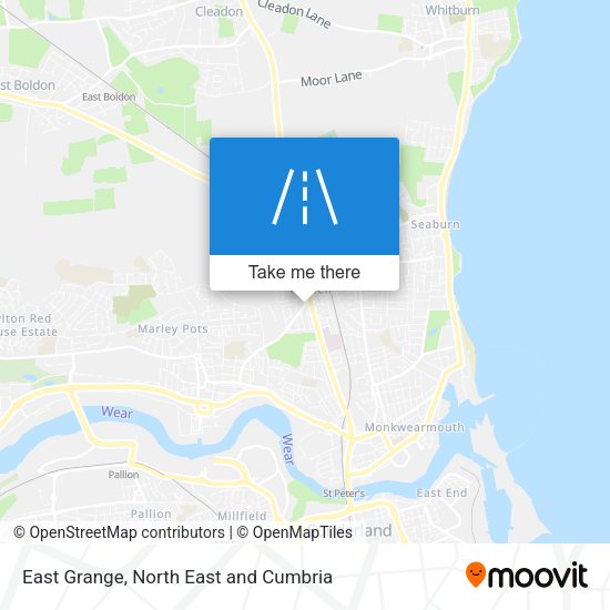 East Grange map
