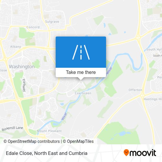 Edale Close map