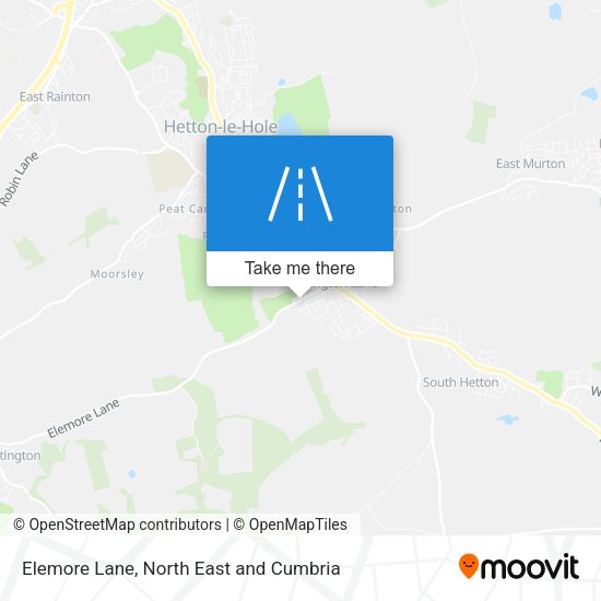 Elemore Lane map