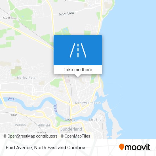 Enid Avenue map