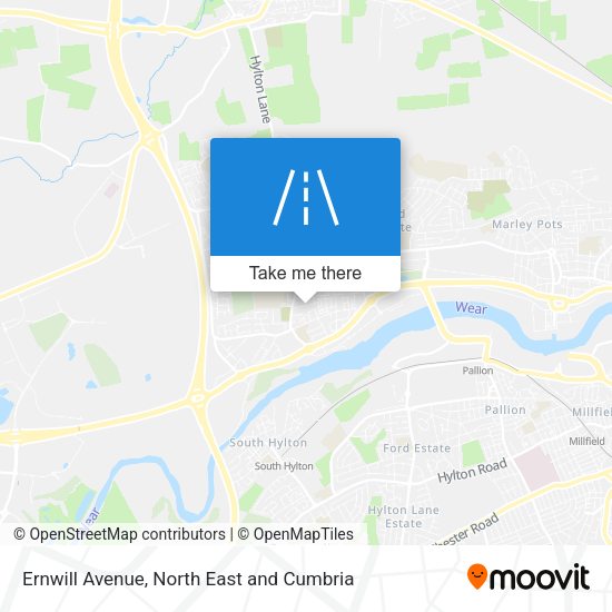 Ernwill Avenue map