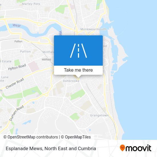Esplanade Mews map