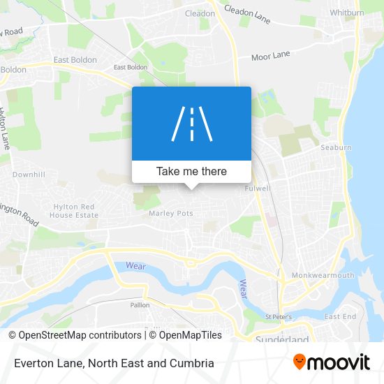 Everton Lane map