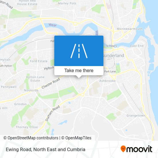 Ewing Road map