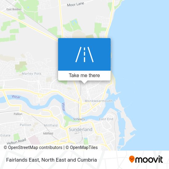 Fairlands East map