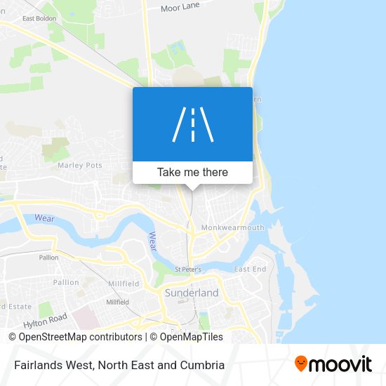 Fairlands West map