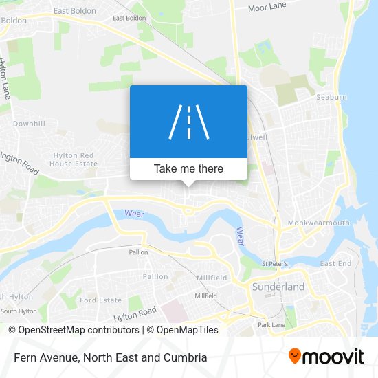 Fern Avenue map