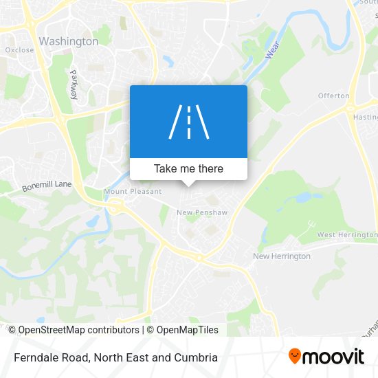 Ferndale Road map
