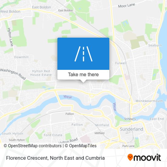 Florence Crescent map