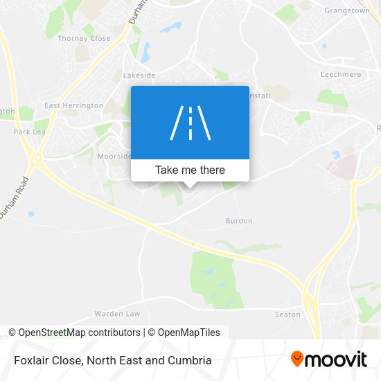 Foxlair Close map