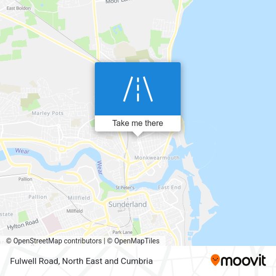 Fulwell Road map