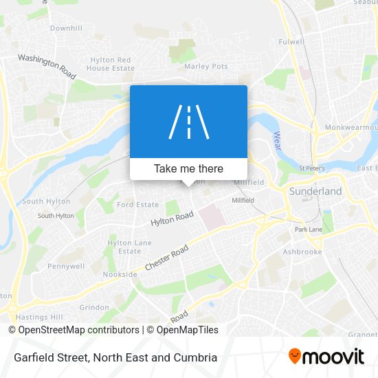 Garfield Street map