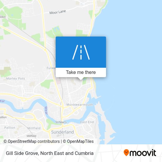 Gill Side Grove map