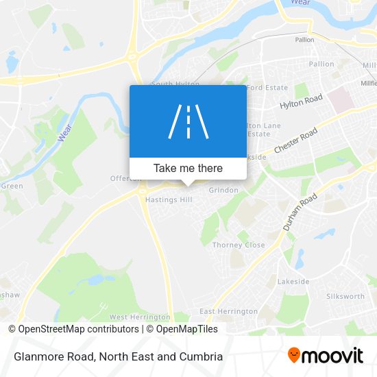 Glanmore Road map