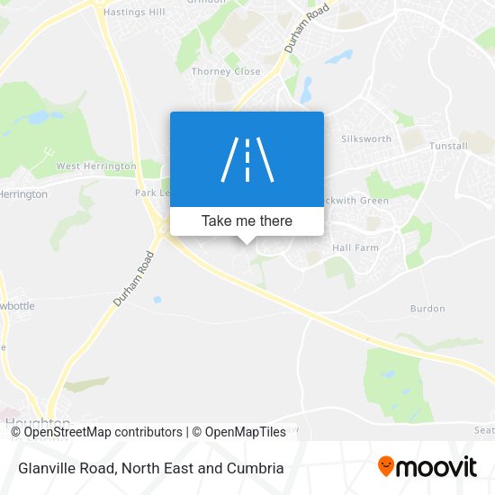 Glanville Road map