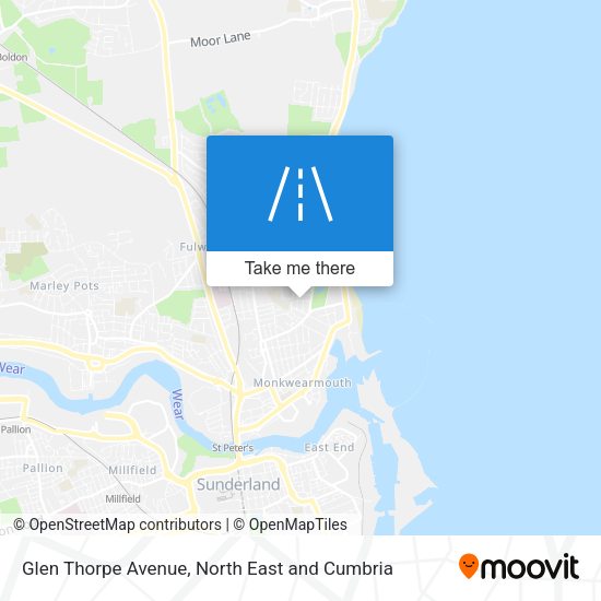 Glen Thorpe Avenue map