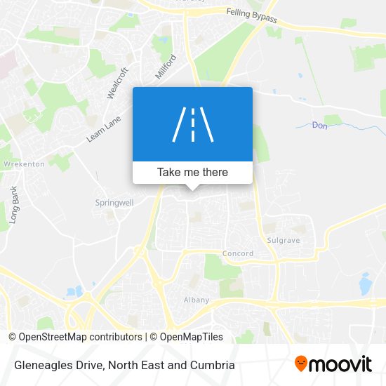 Gleneagles Drive map