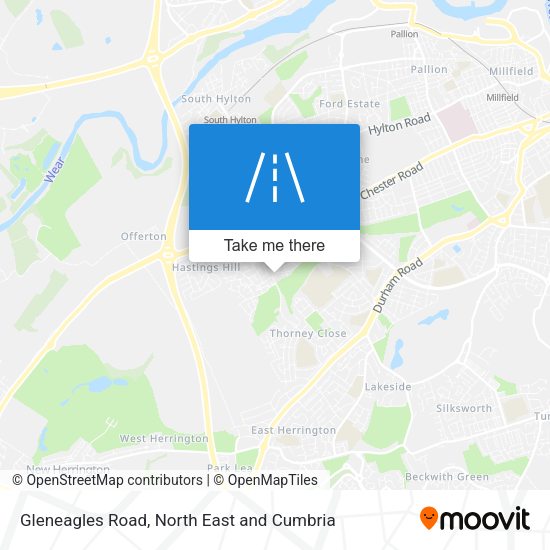 Gleneagles Road map