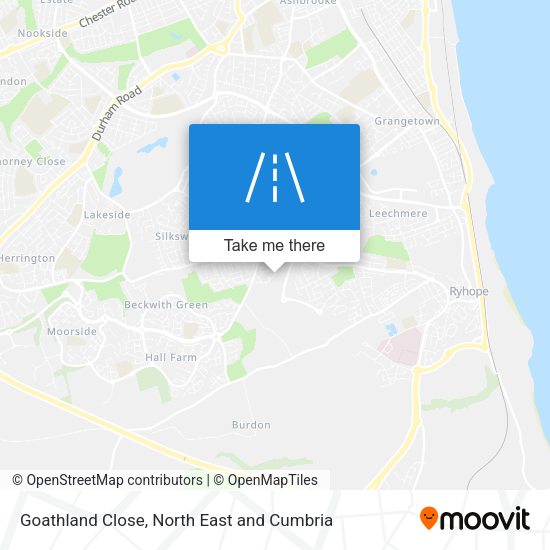 Goathland Close map