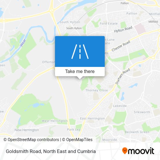Goldsmith Road map