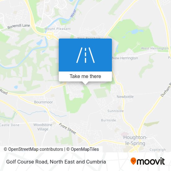 Golf Course Road map