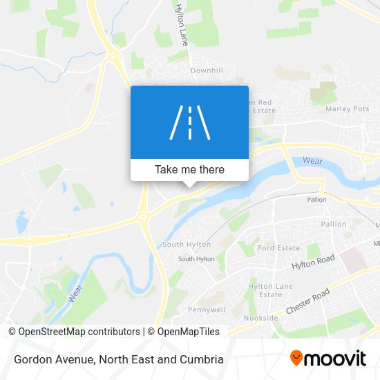 Gordon Avenue map