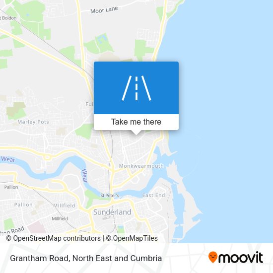 Grantham Road map