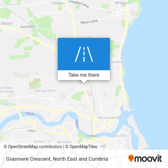 Grasmere Crescent map