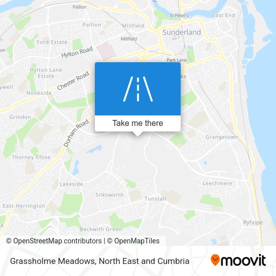 Grassholme Meadows map