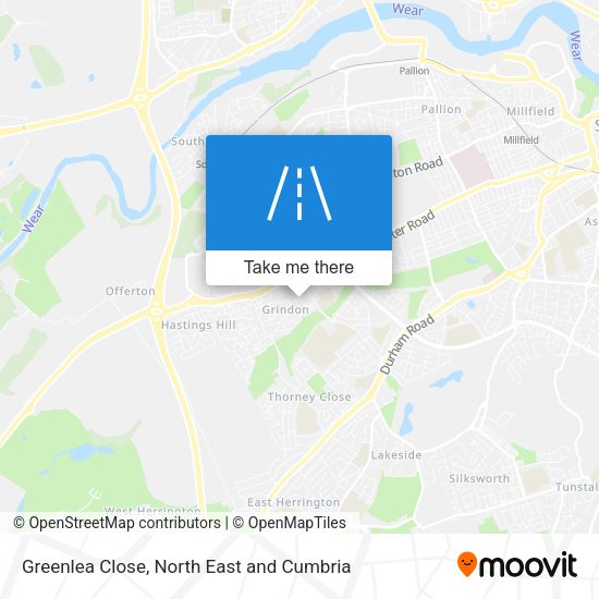 Greenlea Close map
