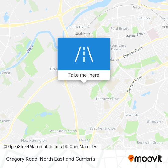 Gregory Road map