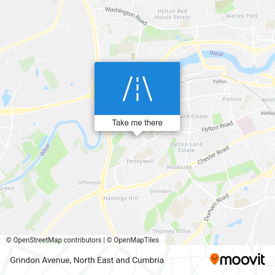 Grindon Avenue map